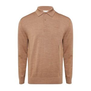Gant Mens Extrafine Merino Wool Polo Shirt / Beige
